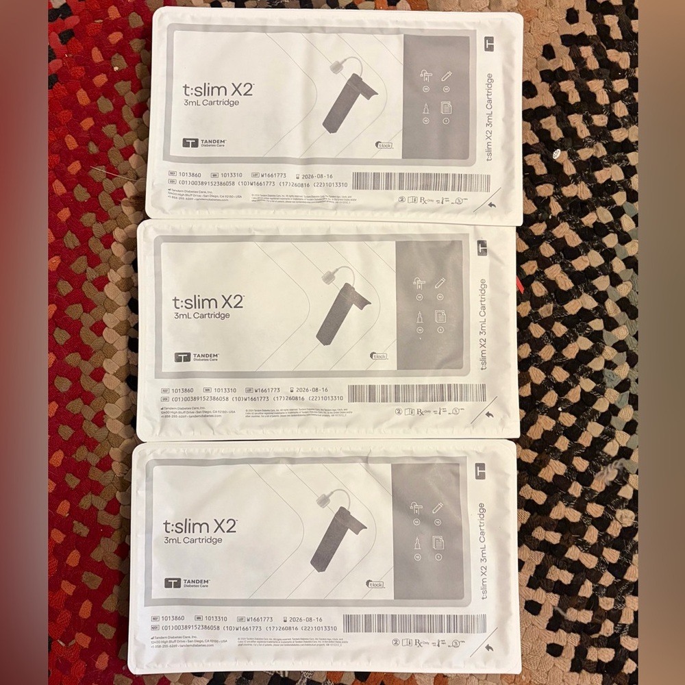 Tandem t:slim X2 3ml Cartridges, 3 Boxes
